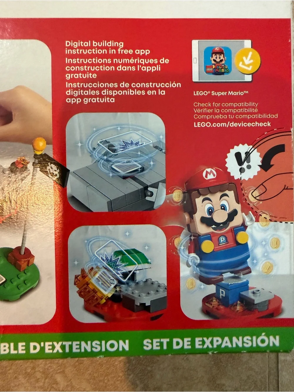 LEGO Super Mario Whomp's Lava Trouble Expansion Set - Gray/Red/Green #71364 NIB - Picture 8 of 8